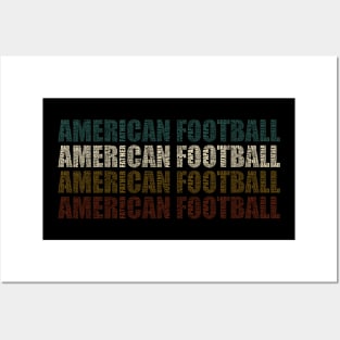 American Football Dad - Funny Sports Lovers Gift For Papa Posters and Art